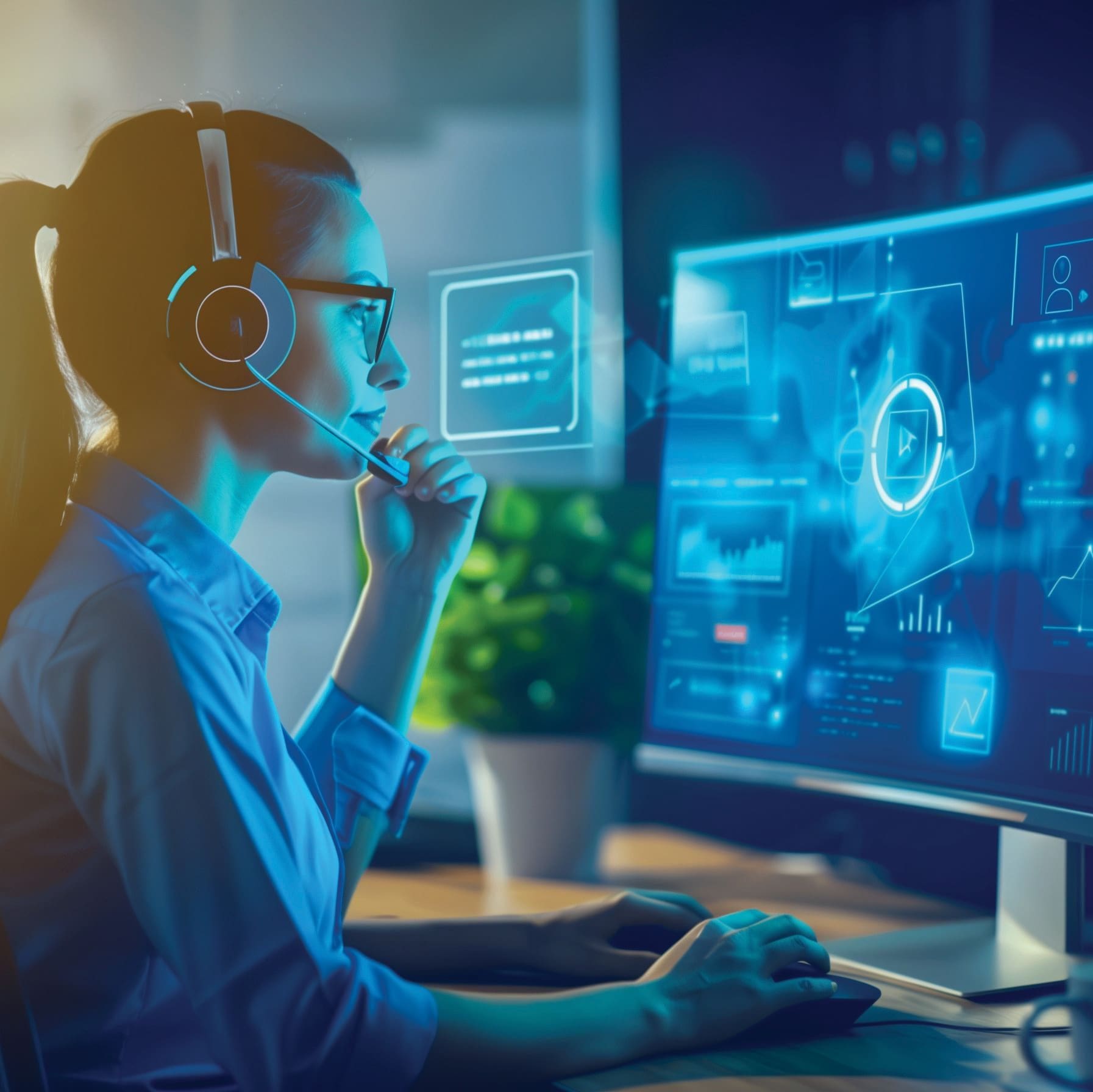 call centre agent technology screen